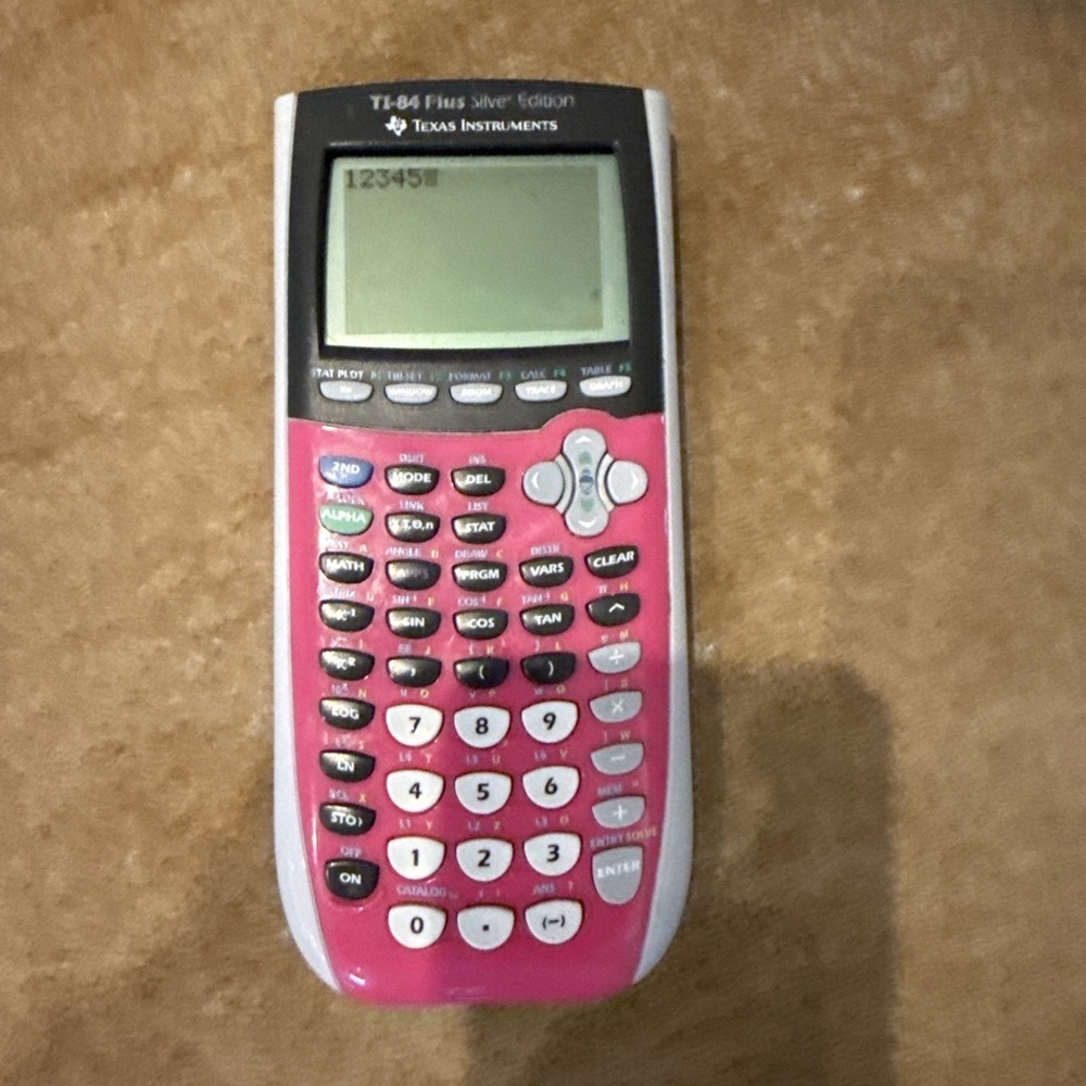 ti 84 plus silver edition pink.  Works Great‎ !